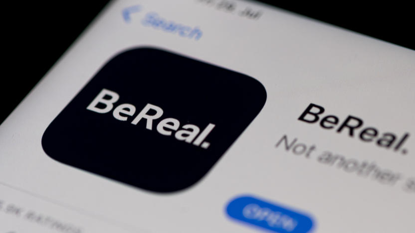 29 July 2022, Berlin: The logo of the app BeReal. is on a screen of a smartphone. Photo: Fabian Sommer/dpa (Photo by Fabian Sommer/picture alliance via Getty Images)