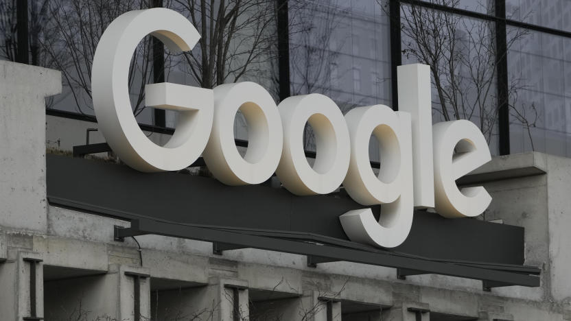 FILE - The Google building is seen in New York, Feb. 26, 2024. (AP Photo/Seth Wenig, File)