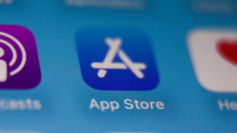 App Store icon displayed on a phone screen is seen in this illustration photo taken in Krakow, Poland on November 22, 2023. (Photo by Jakub Porzycki/NurPhoto via Getty Images)