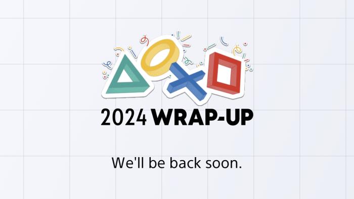 Error message ("We'll be back soon") when accessing the PlayStation 2024 Wrap Up website.