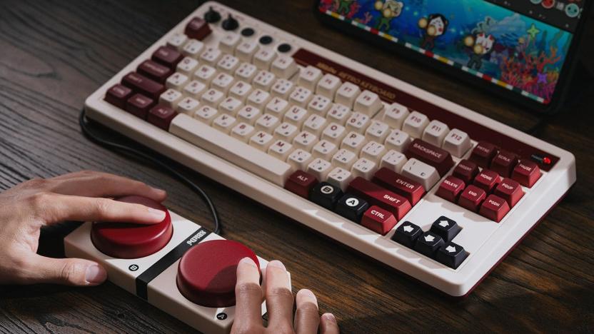 The 8BitDo Retro Mechanical Keyboard.