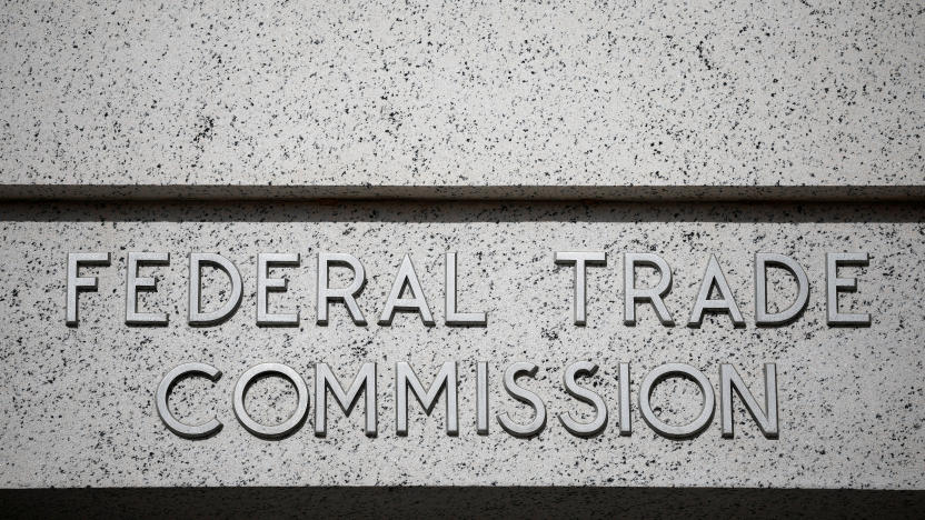 A view of signage at the Federal Trade Commission (FTC) headquarters in Washington, D.C., U.S., November 24, 2024. REUTERS/Benoit Tessier