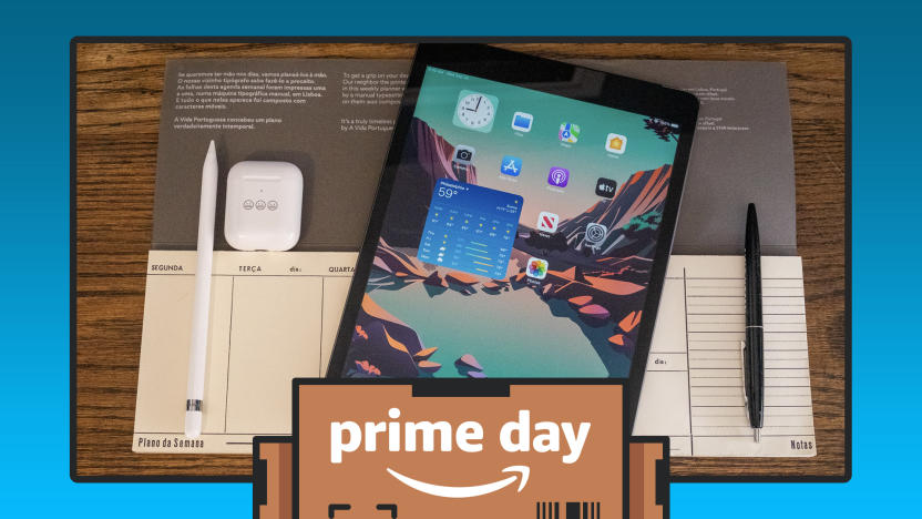 iPad (9th-gen) with a Prime Day overlay