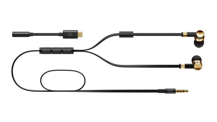 Product image of the Master & Dynamic ME05 (2024) earphones against a white background.